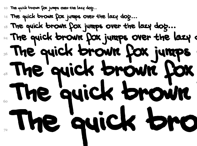 20 Cents Marker font waterfall